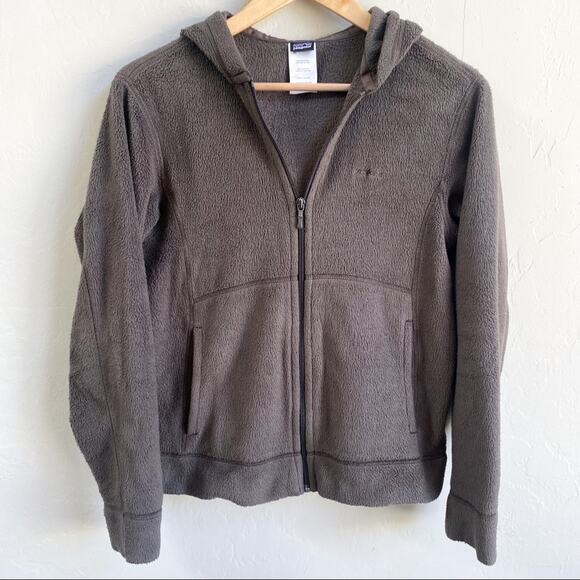 Patagonia Brown Fleece Zip Up‎ Hoodie - Picture 1 of 4